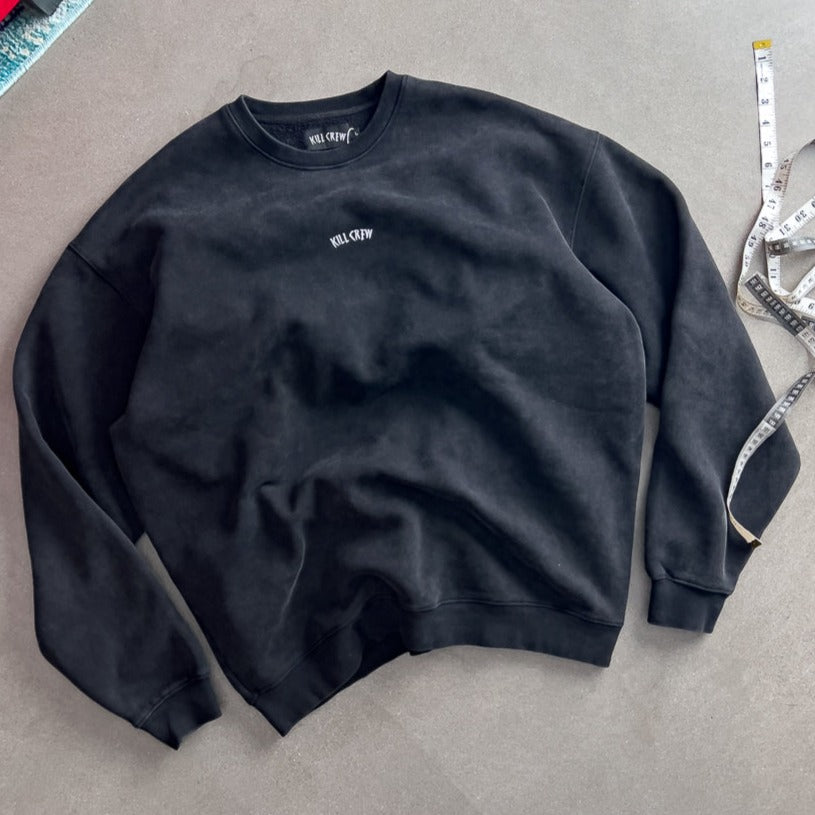 HEAVYWEIGHT LUX "SIMPLE" CREWNECK - BLACK