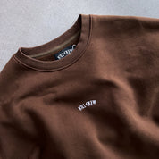 HEAVYWEIGHT LUX "SIMPLE" CREWNECK - BROWN