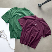 OVERSIZED LUX "SIMPLE" T-SHIRT - BURGUNDY