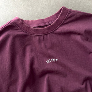 OVERSIZED LUX "SIMPLE" T-SHIRT - BURGUNDY