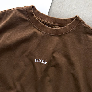 OVERSIZED LUX "SIMPLE" T-SHIRT - BROWN