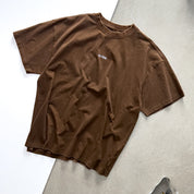 OVERSIZED LUX "SIMPLE" T-SHIRT - BROWN