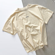 OVERSIZED LUX "SIMPLE" T-SHIRT - CREAM