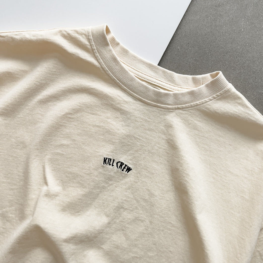 OVERSIZED LUX "SIMPLE" T-SHIRT - CREAM