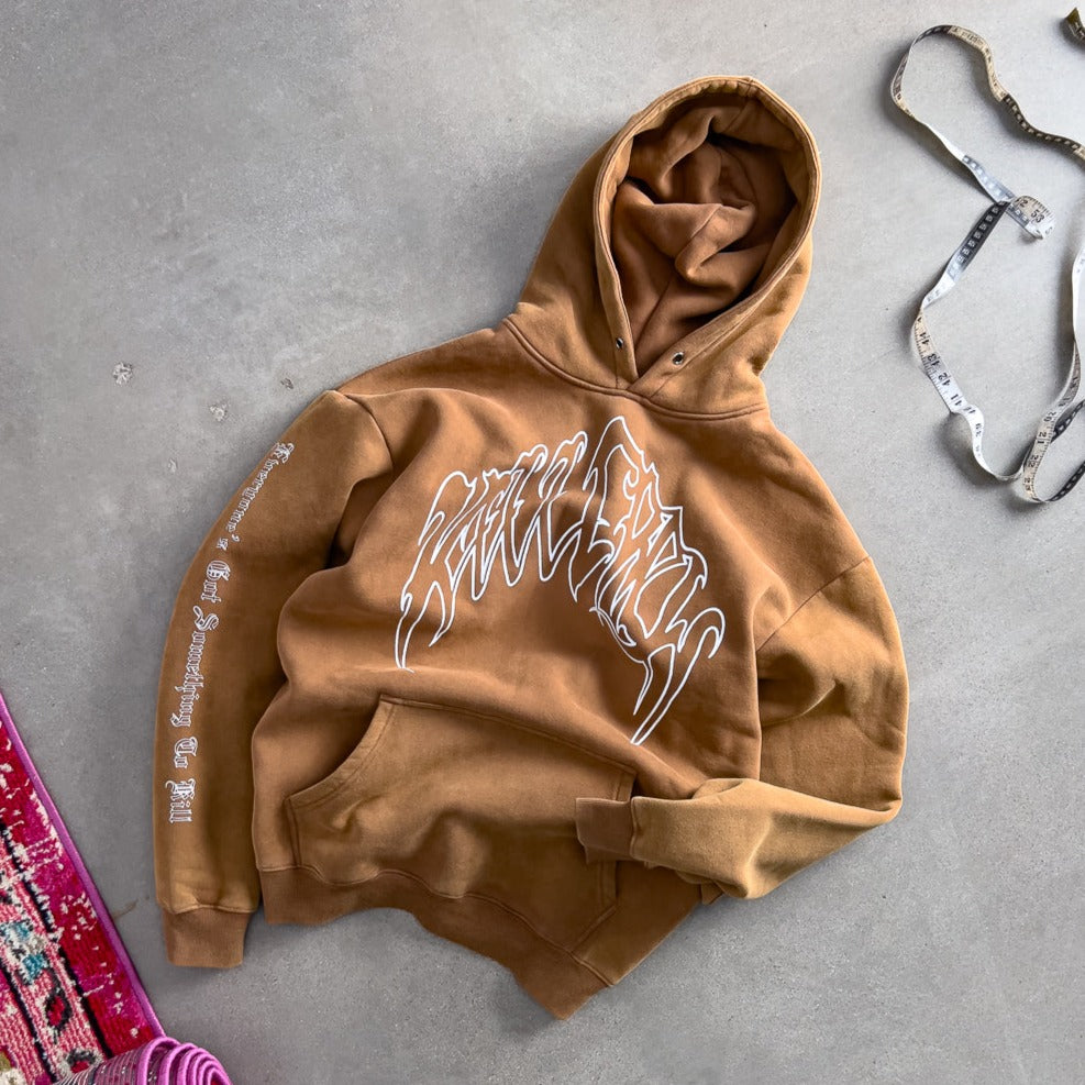 KILL CREW OVERSIZED LUX HOODIE - SAND