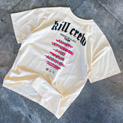 OVERSIZED INNER DEMONS TOUR T-SHIRT - CREAM