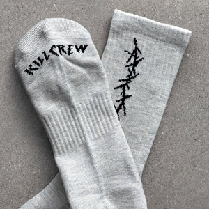 BARBWIRE HIGH SOCKS - GREY