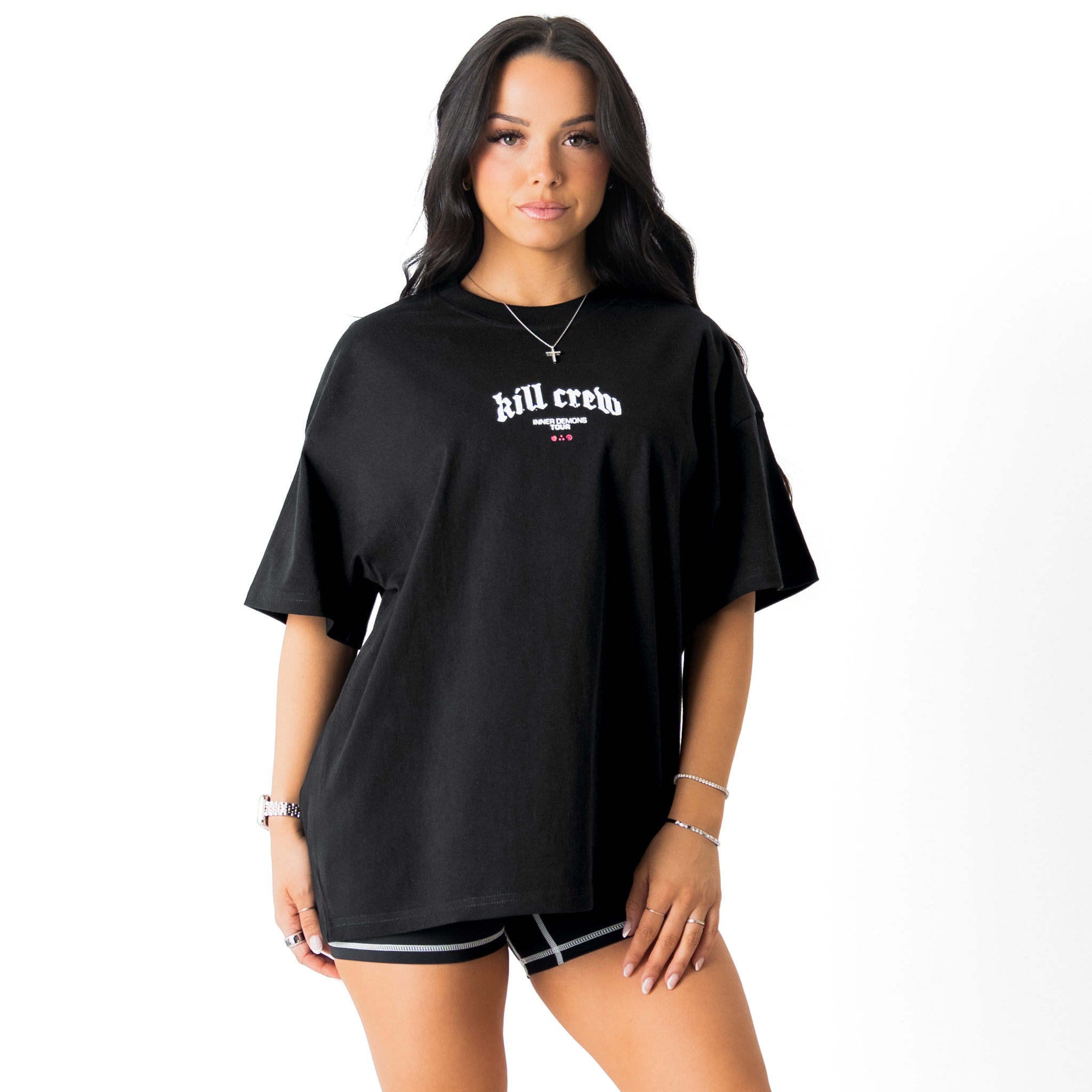 RELAXED FIT INNER DEMONS TOUR T-SHIRT - Black / White 3XL RELAXED FIT INNER DEMONS TOUR T-SHIRT - Black / White 3XL