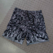 BANDANA FLAME SHORT (REGULAR CUT) - BLACKOUT