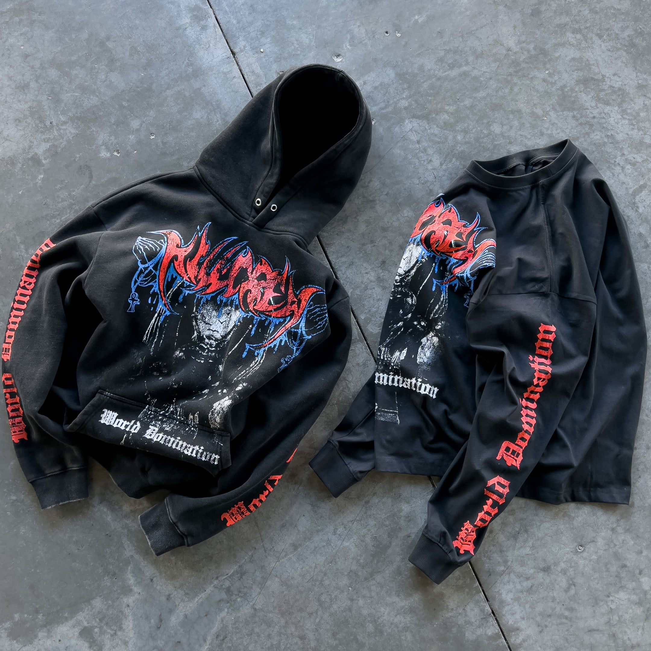 OVERSIZED LUX WORLD DOMINATION HOODIE - BLACK – Kill Crew