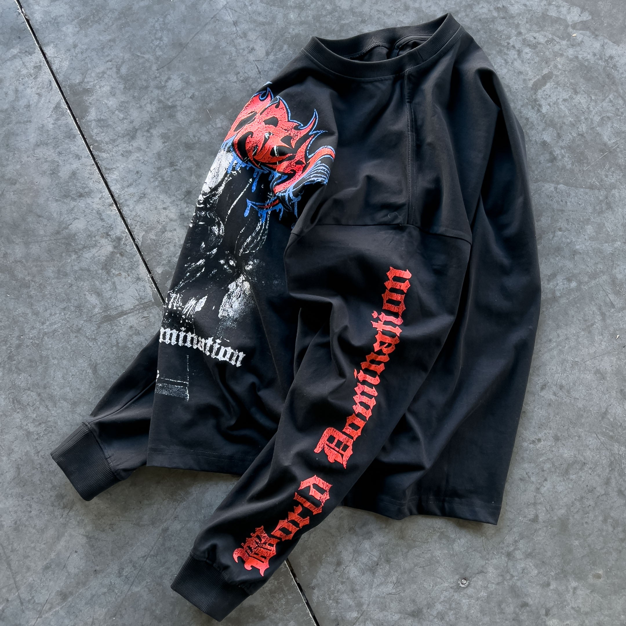 WORLD DOMINATION LONG SLEEVE T-SHIRT - BLACK – Kill Crew