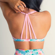 MEDIUM SUPPORT SPORTS BRA "BLOSSOM"