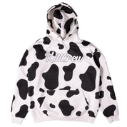 OVERSIZED LUX "MOO MOO" HOODIE - BLACK