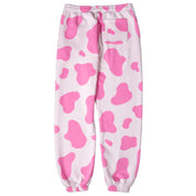 OVERSIZED LUX "MOO MOO" SWEATPANTS - PINK