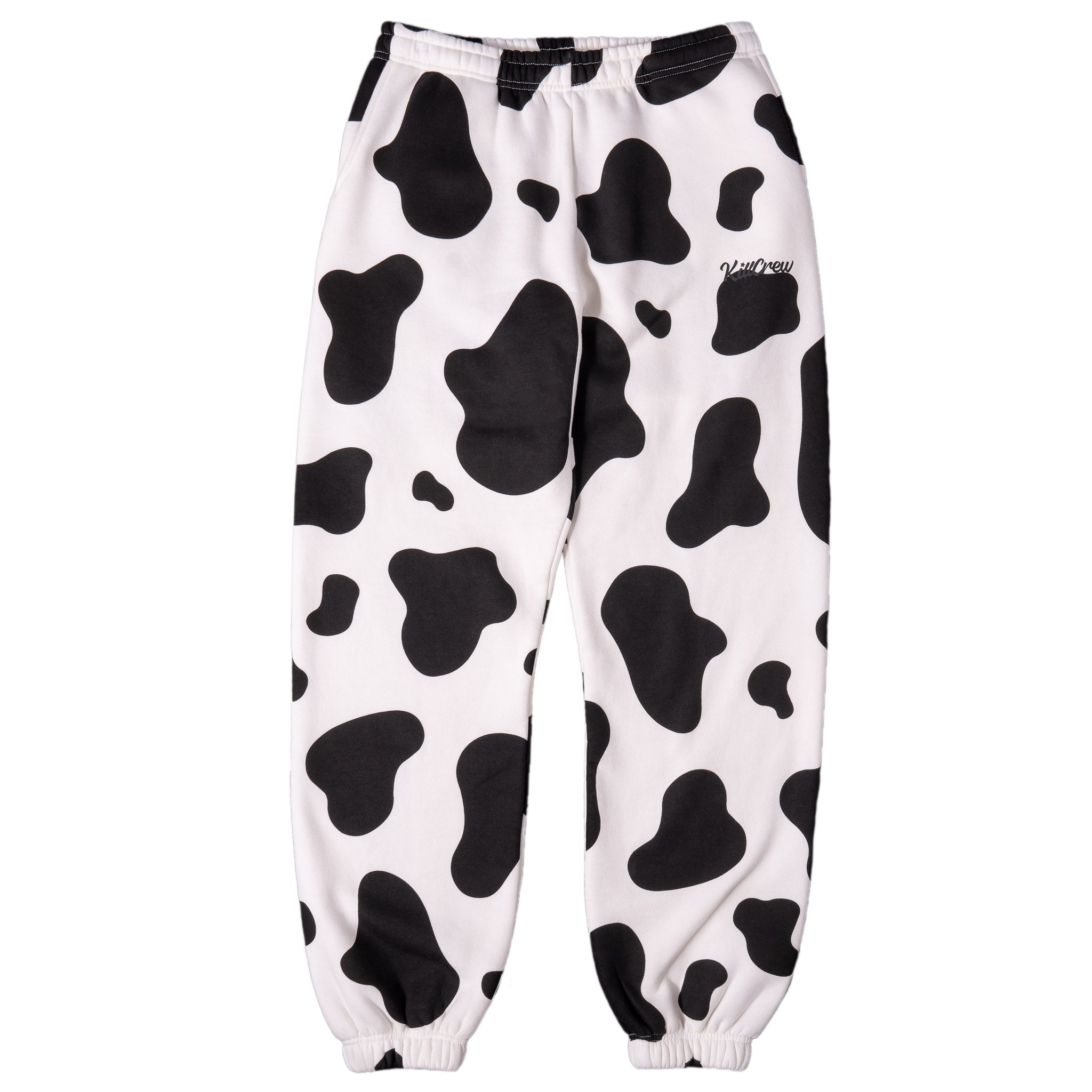 OVERSIZED LUX "MOO MOO" SWEATPANTS - BLACK