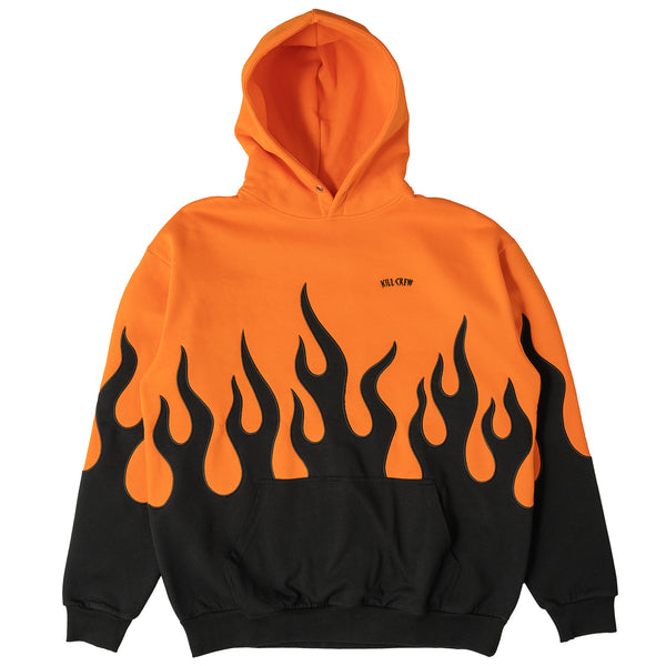 OVERSIZED PREMIUM HEATER HOODIE - ORANGE / BLACK – Kill Crew