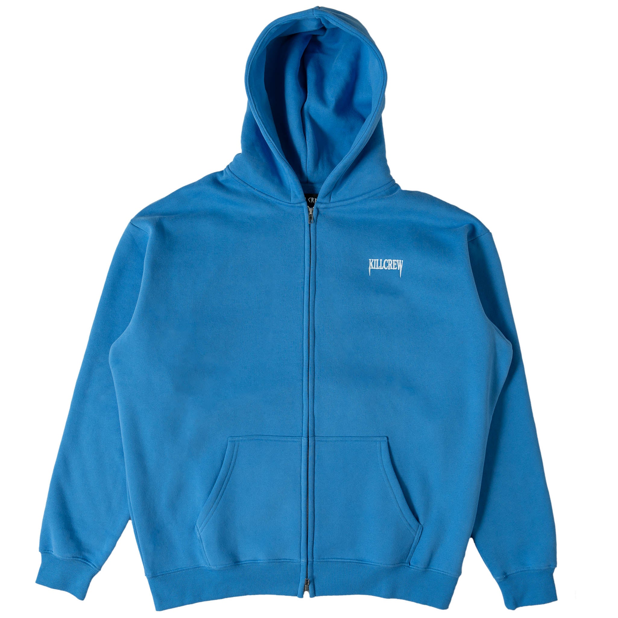 OVERSIZED LUX "SIMPLE" ZIP UP - BLUE