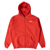 OVERSIZED LUX "SIMPLE" ZIP UP - RED