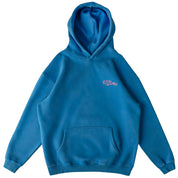 OVERSIZED LUX HOODIE "LOVE SEEING YOU HAPPY" - BLUE / PINK