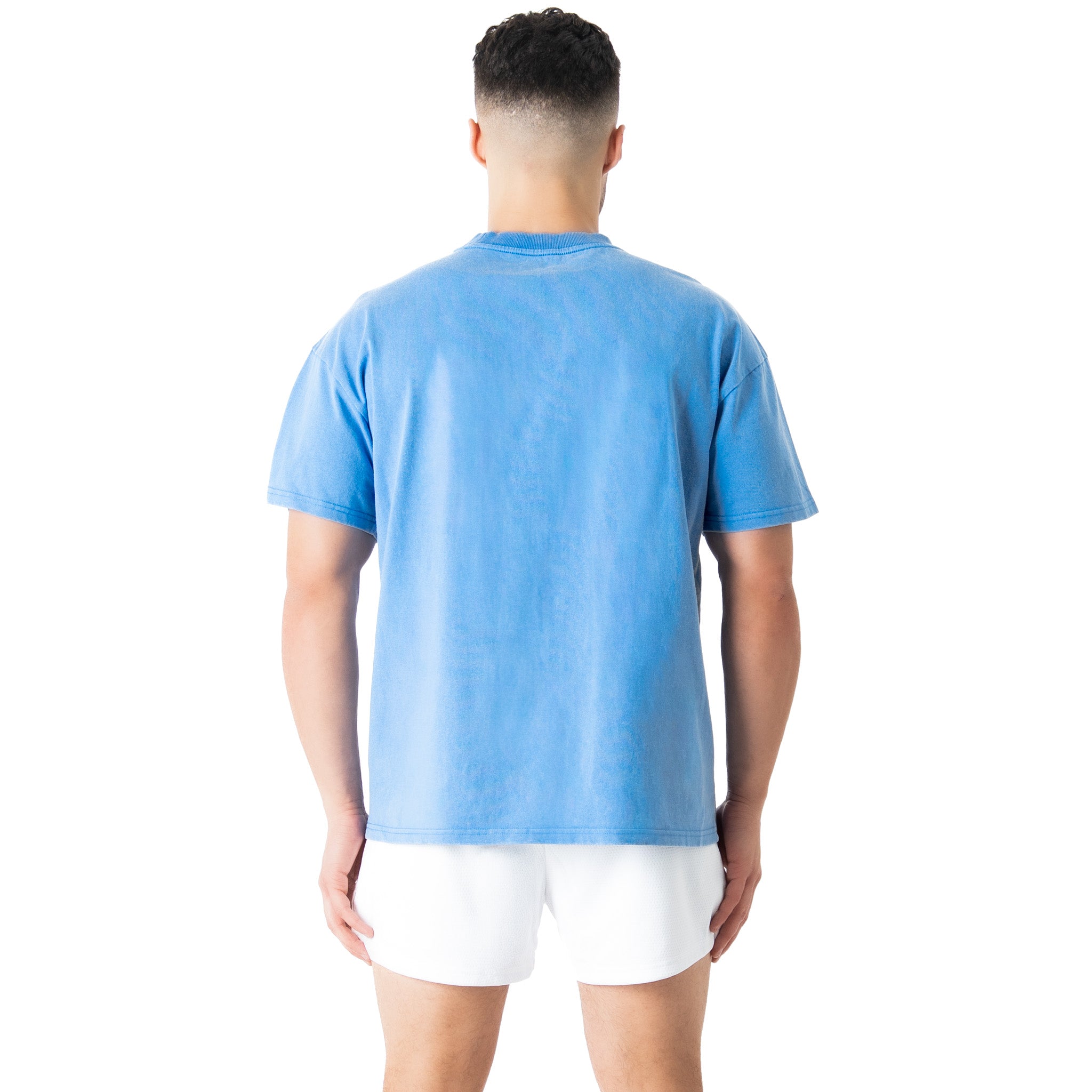 RELAXED FIT LUX "SIMPLE" T-SHIRT - BLUE