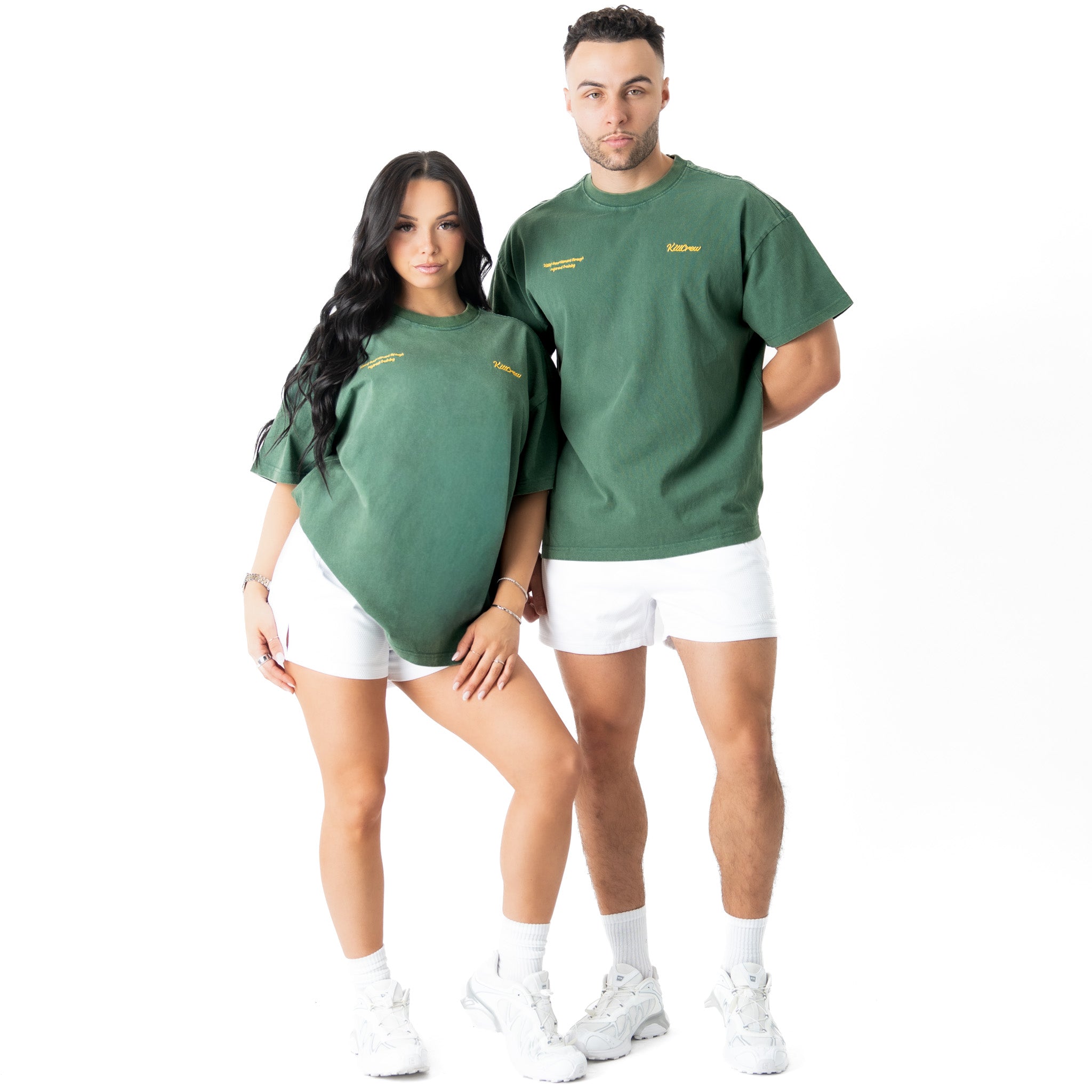 RELAXED FIT LUX SCRIPT T-SHIRT - GREEN / YELLOW – Kill Crew