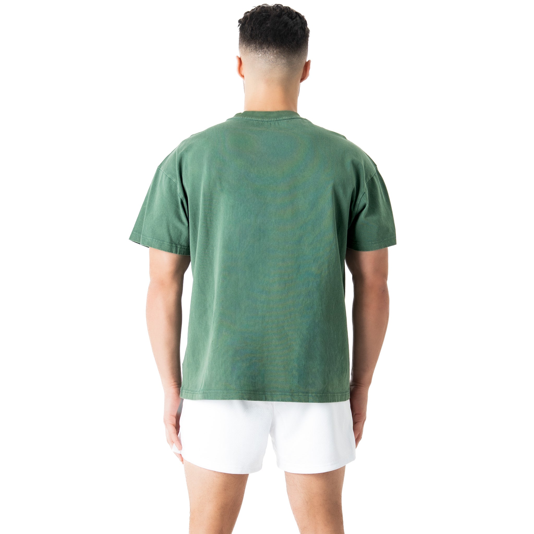 RELAXED FIT LUX SCRIPT T-SHIRT - GREEN / YELLOW