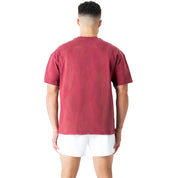 RELAXED FIT LUX SCRIPT T-SHIRT - RED / YELLOW