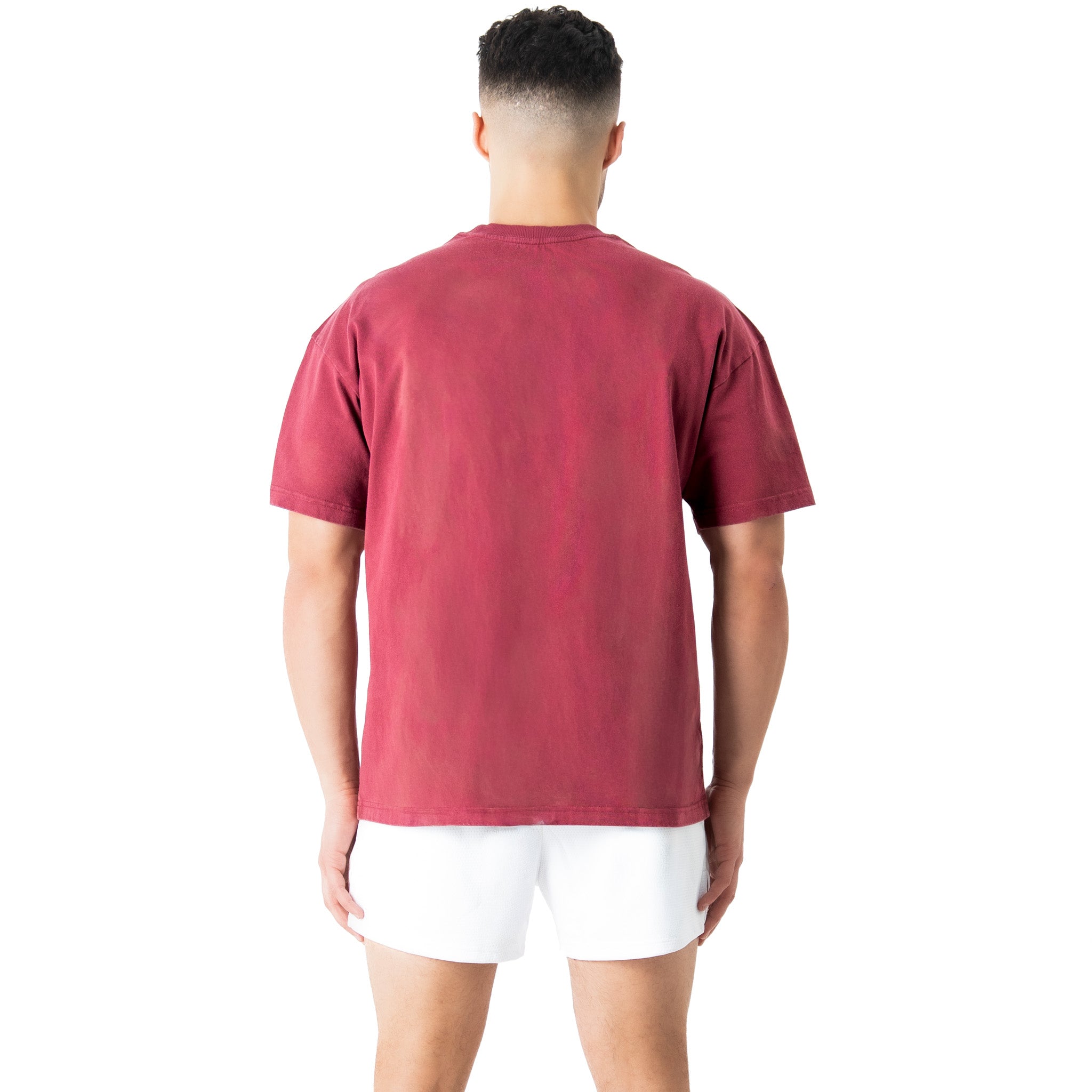 RELAXED FIT LUX SCRIPT T-SHIRT - RED / YELLOW