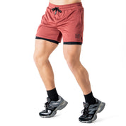 TRAINING SHORT WITH LINER - MAROON