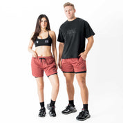 TRAINING SHORT WITH LINER - MAROON