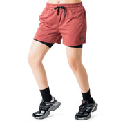TRAINING SHORT WITH LINER - MAROON