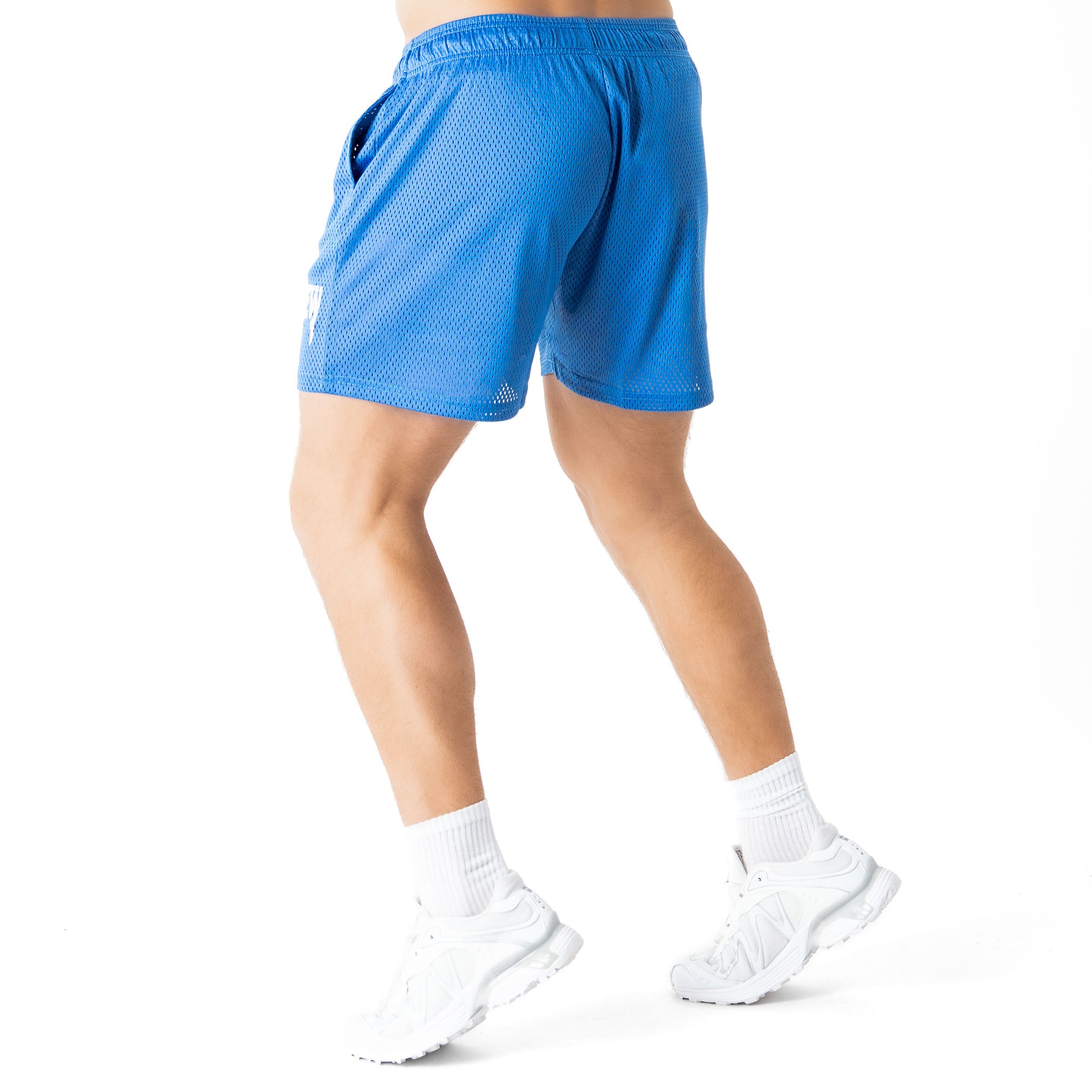 VENTED MESH SHORTS MEDIEVAL - BLUE / WHITE