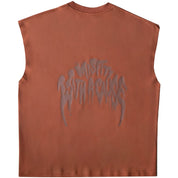 NATURAL COTTON MISFIT CUTOFF - BROWN