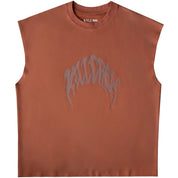 NATURAL COTTON MISFIT CUTOFF - BROWN