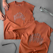 NATURAL COTTON MISFIT CUTOFF - BROWN