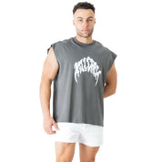 NATURAL COTTON MISFIT CUTOFF - GREY