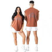 NATURAL COTTON MISFIT CUTOFF - BROWN