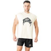 NATURAL COTTON MISFIT CUTOFF - CREAM