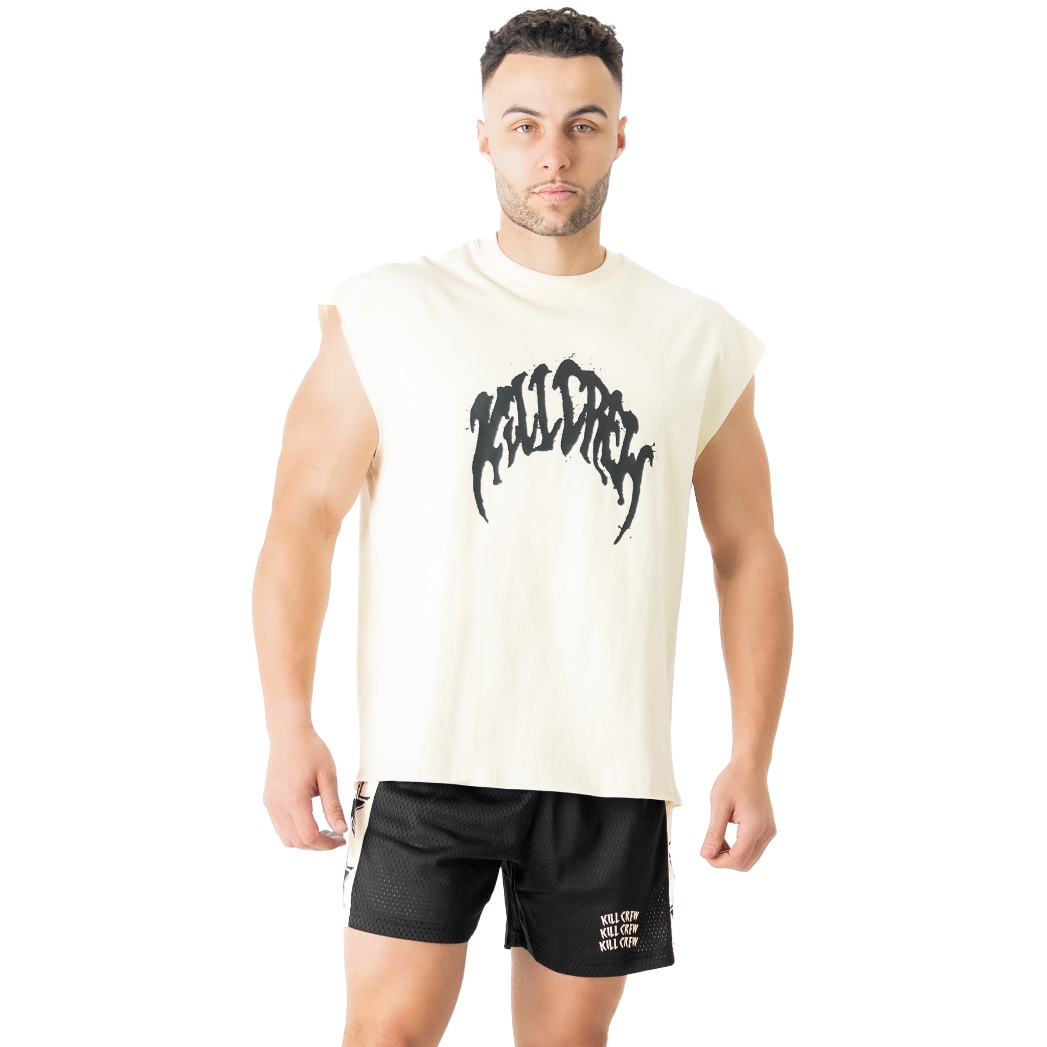 NATURAL COTTON MISFIT CUTOFF - CREAM