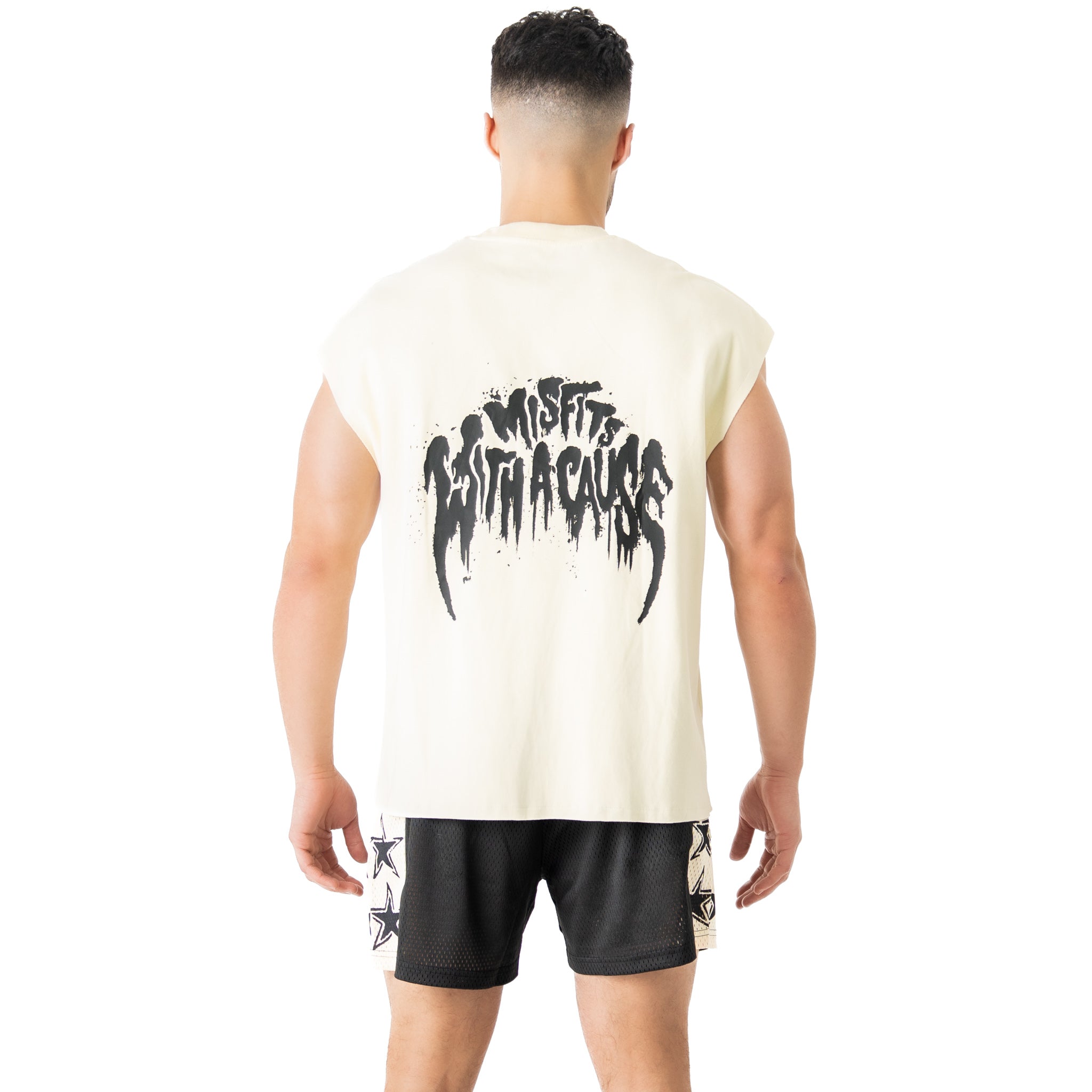 NATURAL COTTON MISFIT CUTOFF - CREAM