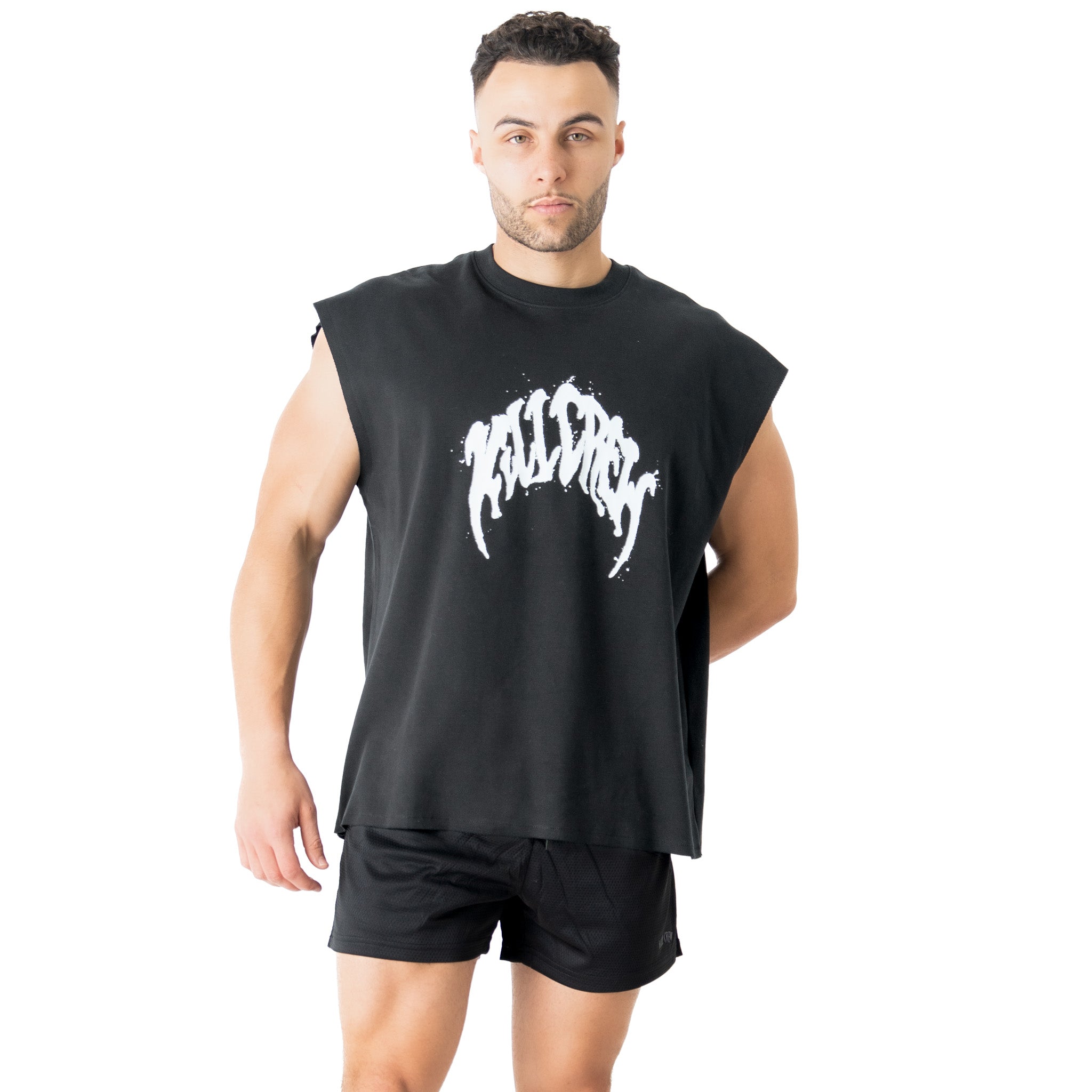 NATURAL COTTON MISFIT CUTOFF - BLACK