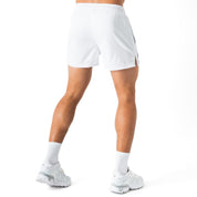 MUAY THAI SHORTS (MID THIGH CUT) - WHITE