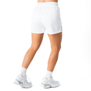 MUAY THAI SHORTS (MID THIGH CUT) - WHITE