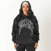 KILL CREW OVERSIZED LUX HOODIE - BLACK