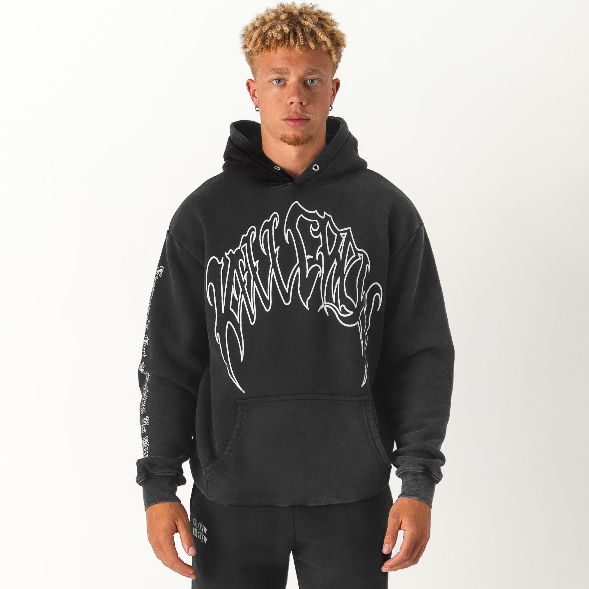 KILL CREW OVERSIZED LUX HOODIE - BLACK