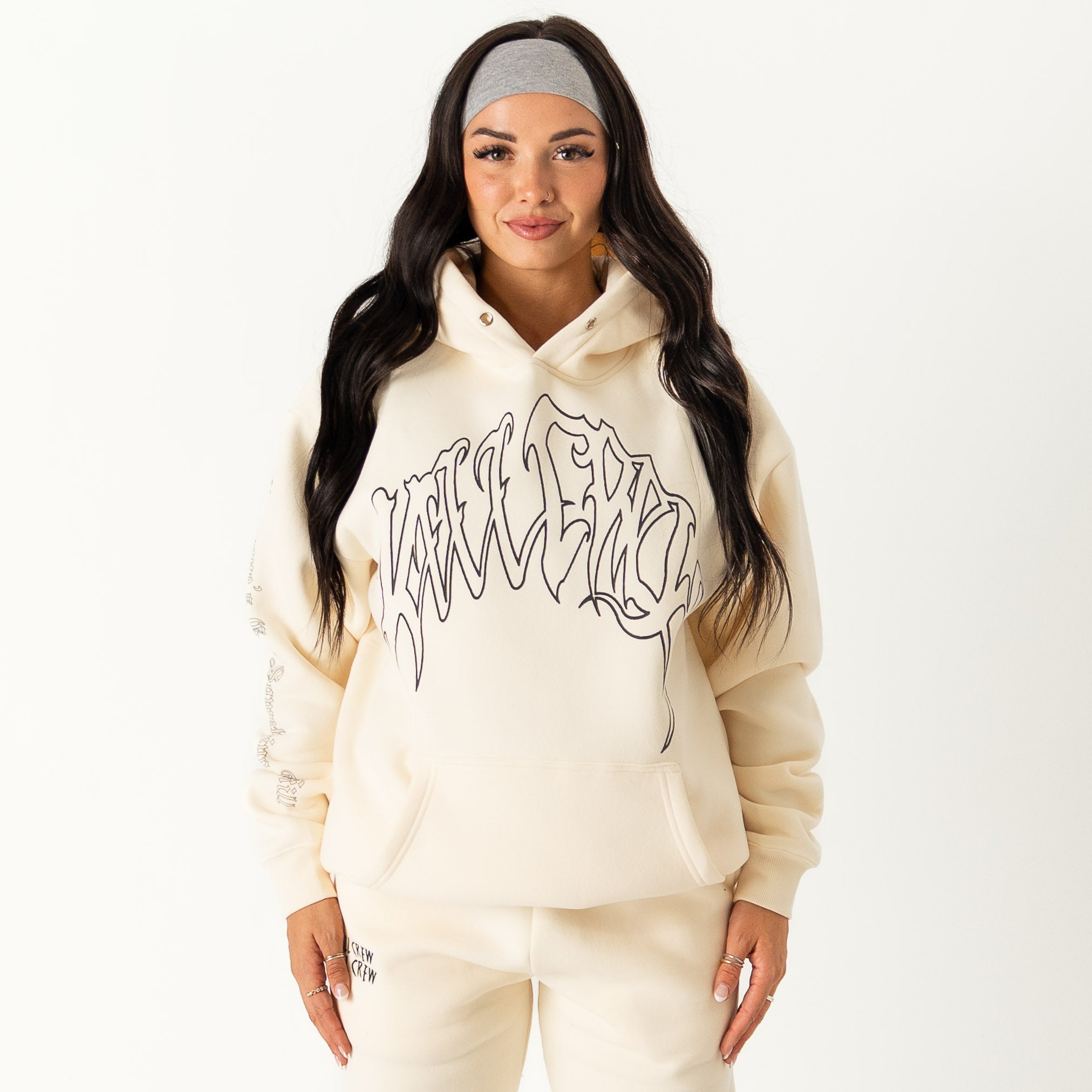 KILL CREW OVERSIZED LUX HOODIE - CREAM