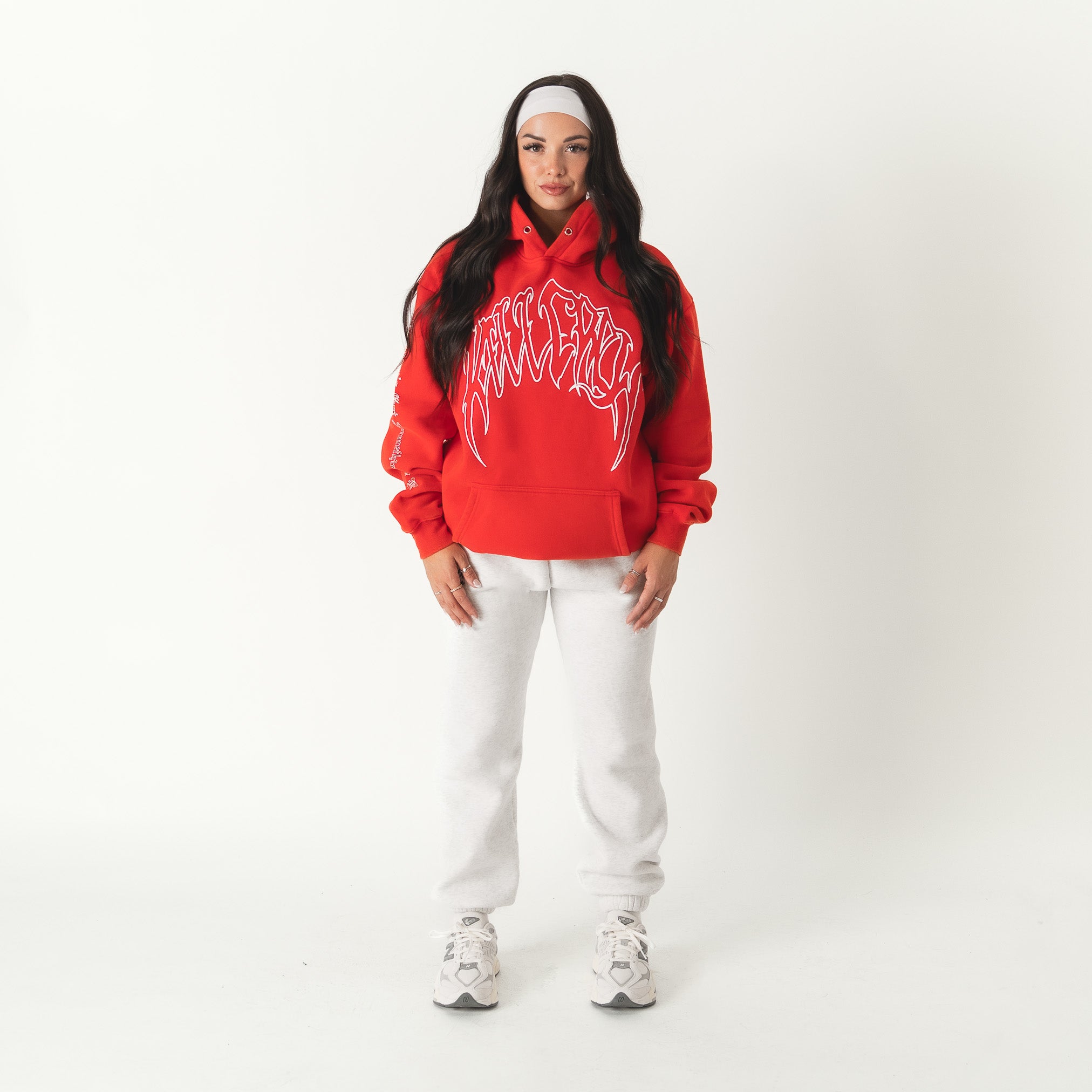 KILL CREW OVERSIZED LUX HOODIE - RED