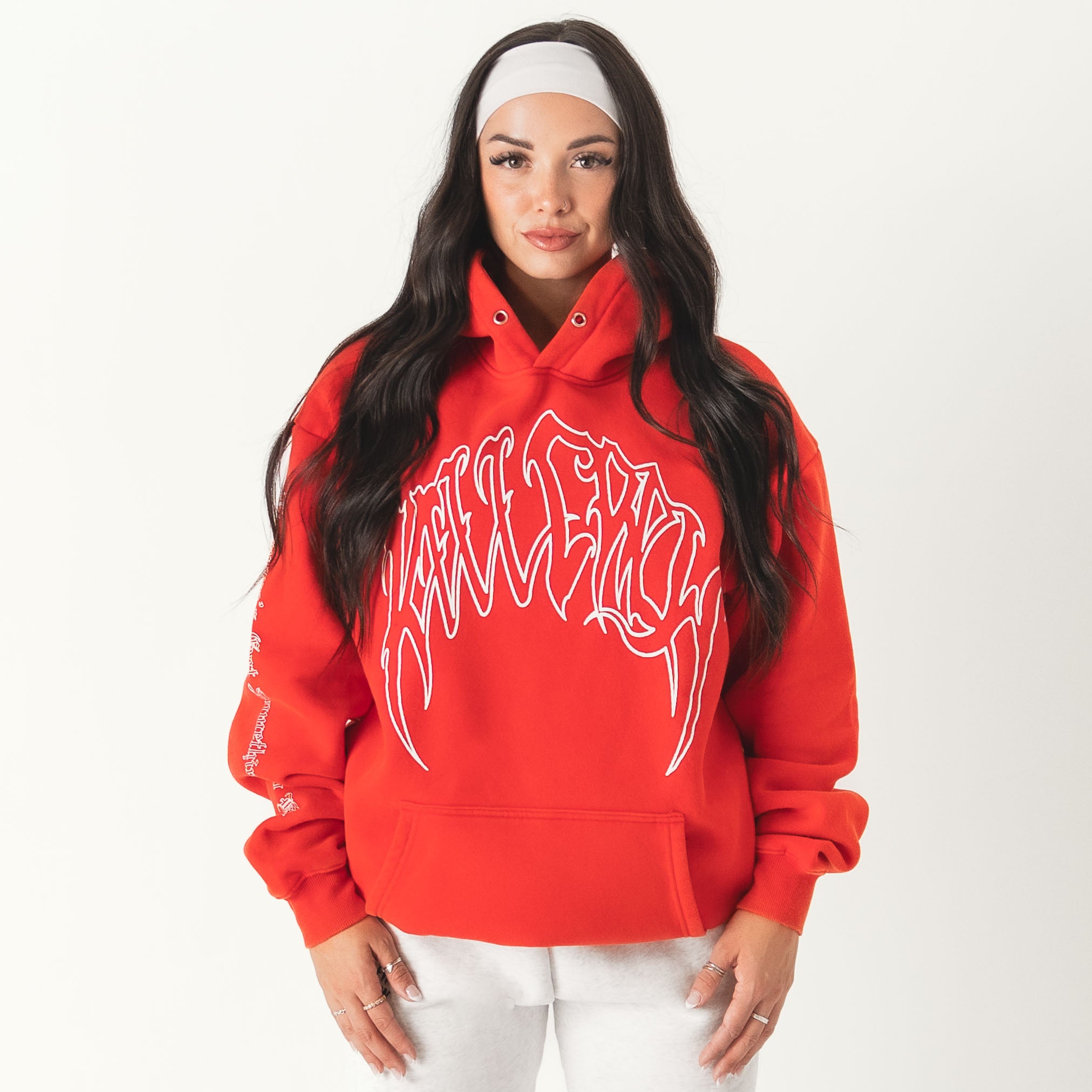 KILL CREW OVERSIZED LUX HOODIE - RED