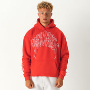 KILL CREW OVERSIZED LUX HOODIE - RED