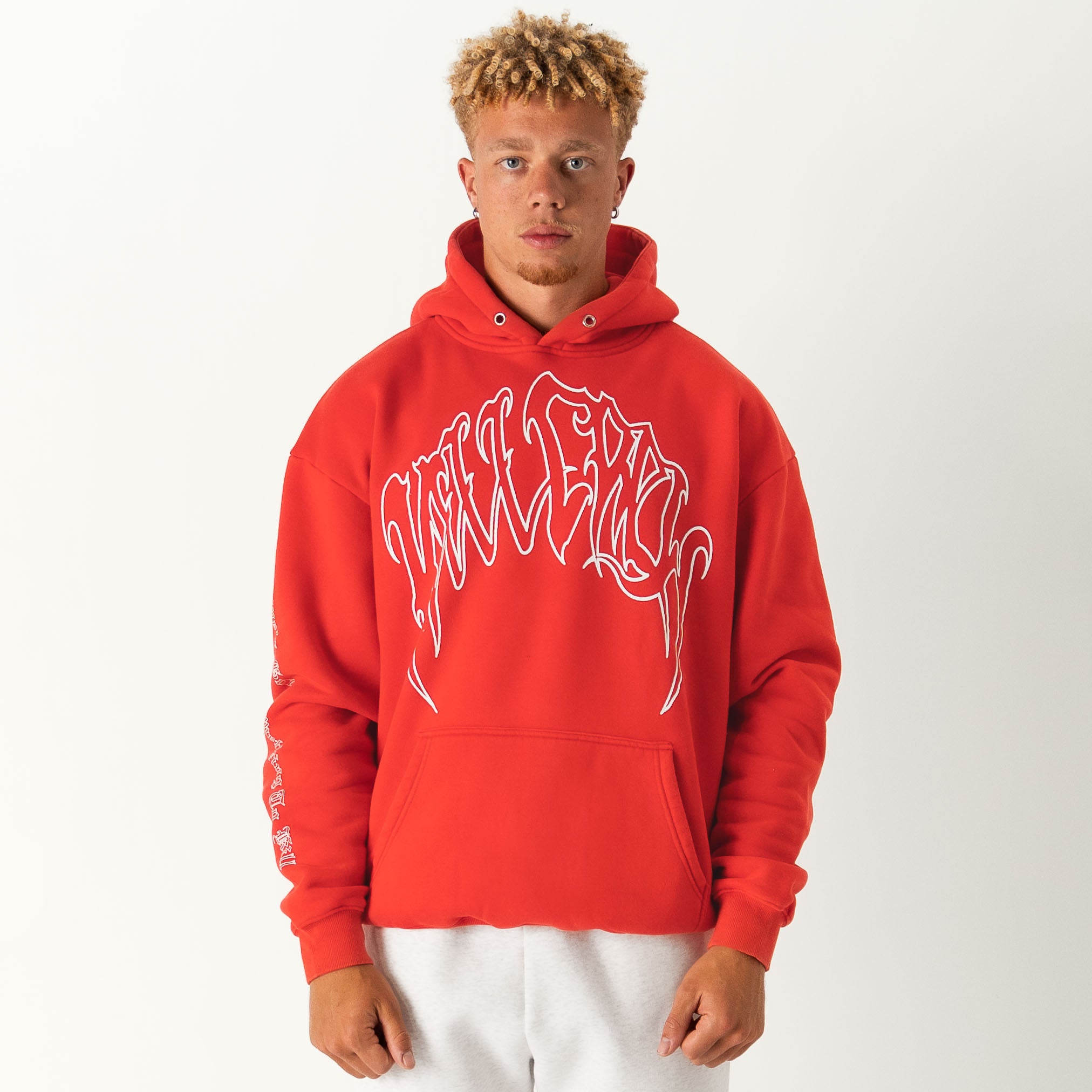 KILL CREW OVERSIZED LUX HOODIE - RED